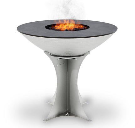 Arteflame 40″ Platinum Series — Stainless Fire Bowl Flat-Top Grill with Euro Base