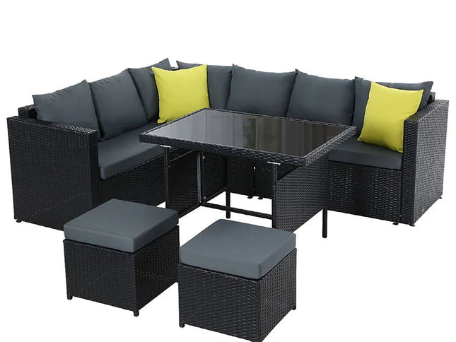 Gardeon Outdoor Furniture Patio Set Dining Sofa Table Chair Lounge