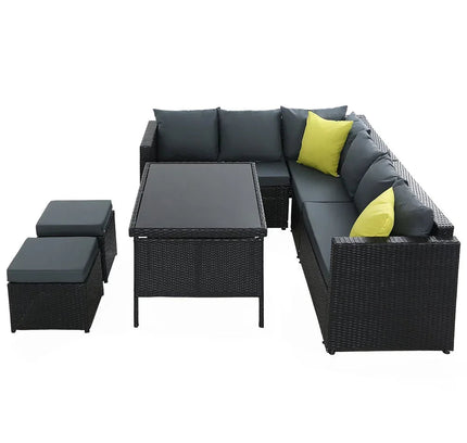 Gardeon Outdoor Furniture Patio Set Dining Sofa Table Chair Lounge