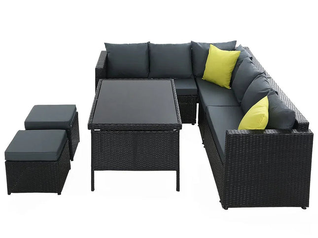 Gardeon Outdoor Furniture Patio Set Dining Sofa Table Chair Lounge