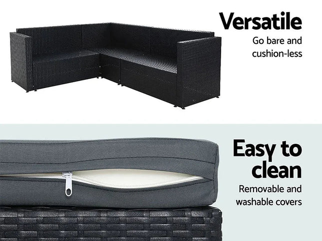 Gardeon Outdoor Furniture Patio Set Dining Sofa Table Chair Lounge