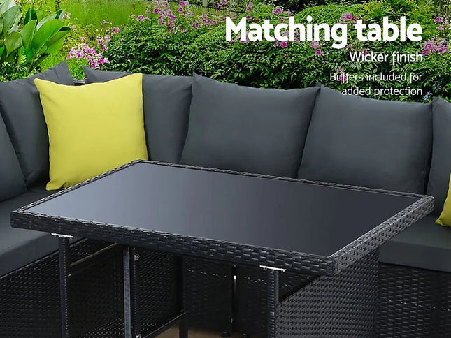 Gardeon Outdoor Furniture Patio Set Dining Sofa Table Chair Lounge