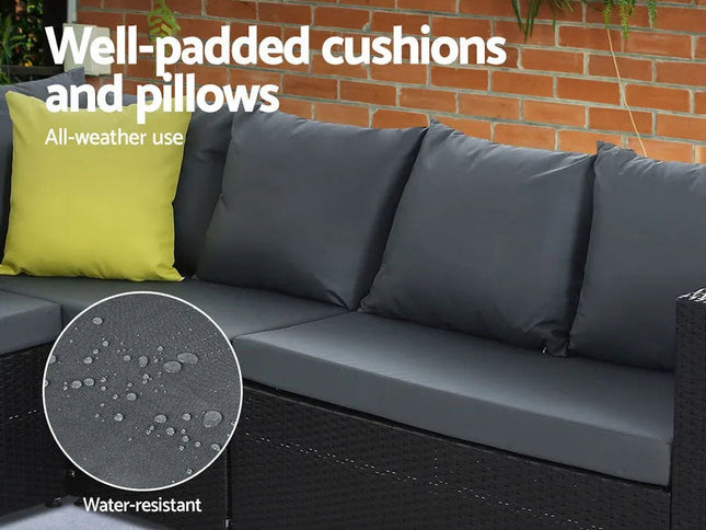 Gardeon Outdoor Furniture Patio Set Dining Sofa Table Chair Lounge