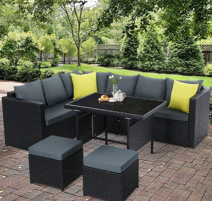 Gardeon Outdoor Furniture Patio Set Dining Sofa Table Chair Lounge