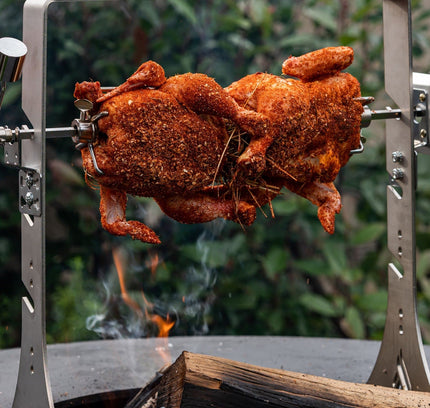 Rotisserie with Cordless Motor For Green Egg XXL / Kamado XXL