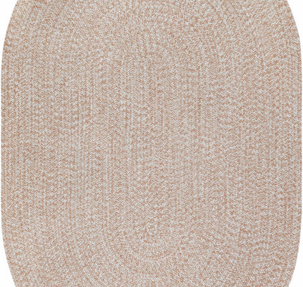 Cream Braided Faux Jute Outdoor Rug