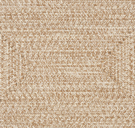 Cream Braided Faux Jute Outdoor Rug