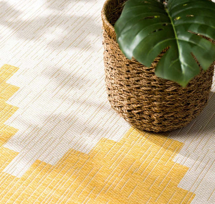 Djugun Yellow Outdoor Rug - Clearance