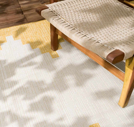 Djugun Yellow Outdoor Rug - Clearance