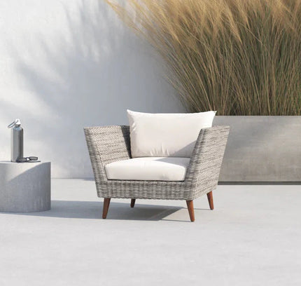 Panther Outdoor Patio Wicker and FSC Wood Seating Set