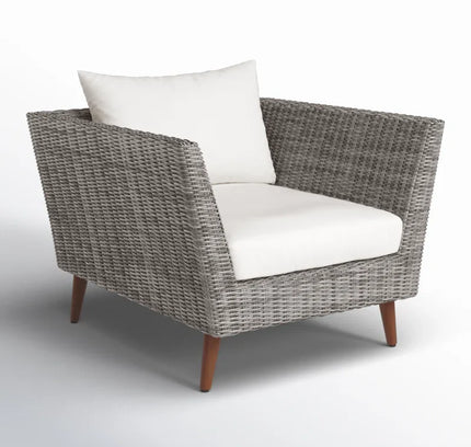 Panther Outdoor Patio Wicker and FSC Wood Seating Set