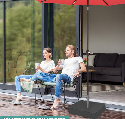 Fillable Umbrella Base with 2 Sandbags and Dust-proof Cover