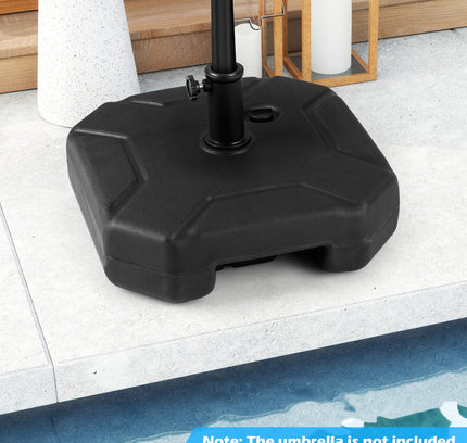 17" 88 lb Heavy-Duty Fillable Umbrella Base with Handle