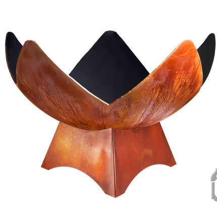 "Fire Flower" Fire Bowl with Standard Base (Made In USA)