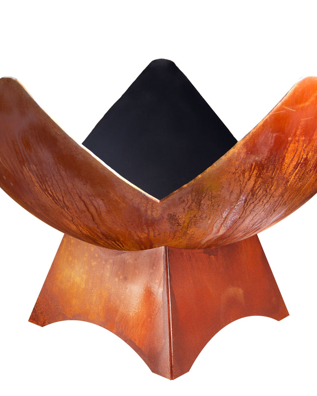 "Fire Flower" Fire Bowl with Standard Base (Made In USA)