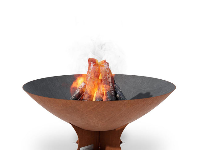 Arteflame Classic 40″ Fire Pit — CORTEN Bowl, Multiple Base Options