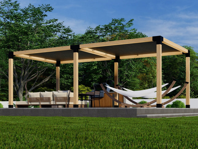 DIY Pergola Kit for a Freestanding Pergola With Canopies - Any Size Up to 24' x 12'