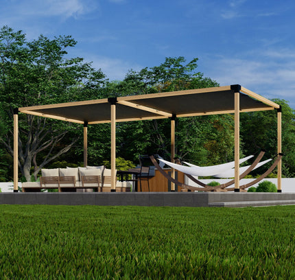 DIY Pergola Kit for a Freestanding Pergola With Canopies - Any Size Up to 24' x 12'