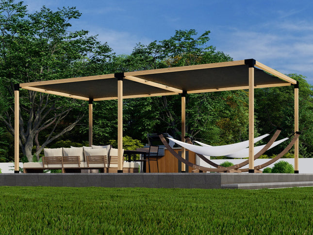 DIY Pergola Kit for a Freestanding Pergola With Canopies - Any Size Up to 24' x 12'