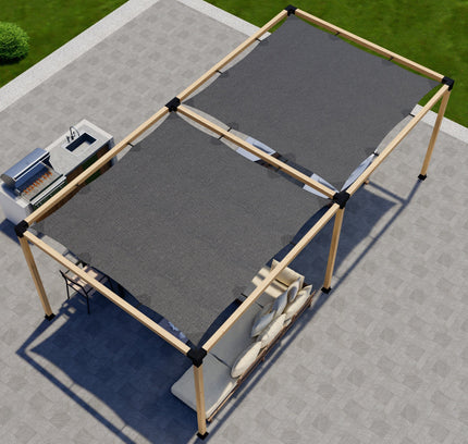 DIY Pergola Kit for a Freestanding Pergola With Canopies - Any Size Up to 24' x 12'