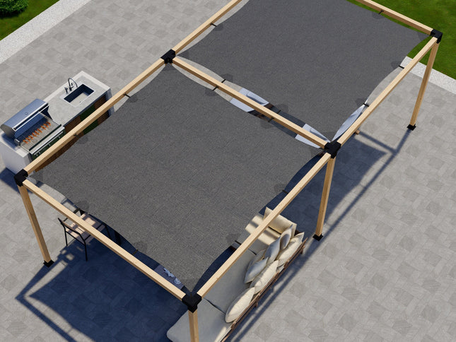 DIY Pergola Kit for a Freestanding Pergola With Canopies - Any Size Up to 24' x 12'
