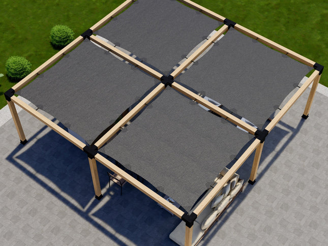 DIY Pergola Kit for a Freestanding Pergola With Canopies - Any Size Up to 24' x 24'