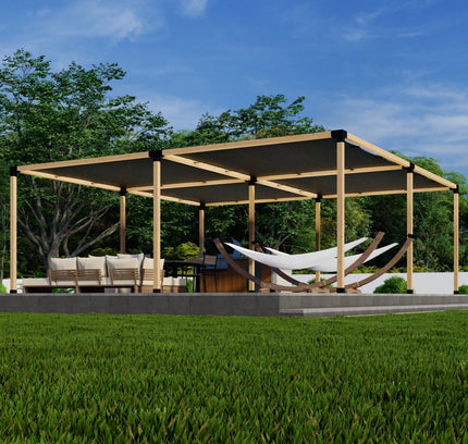 DIY Pergola Kit for a Freestanding Pergola With Canopies - Any Size Up to 24' x 24'