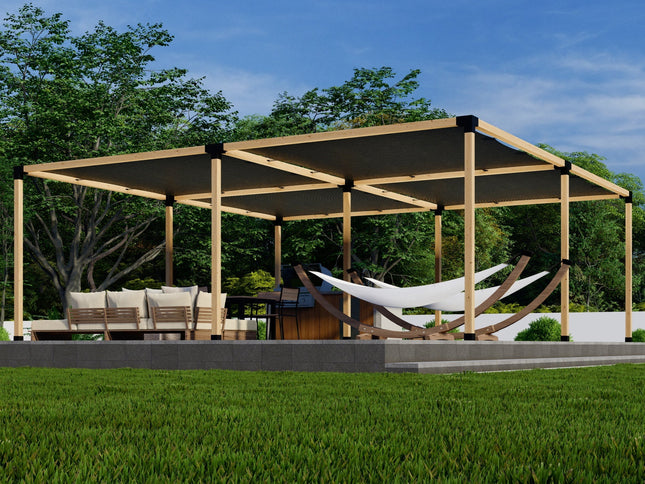 DIY Pergola Kit for a Freestanding Pergola With Canopies - Any Size Up to 24' x 24'