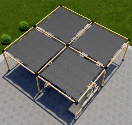 DIY Pergola Kit for a Freestanding Pergola With Canopies - Any Size Up to 24' x 24'