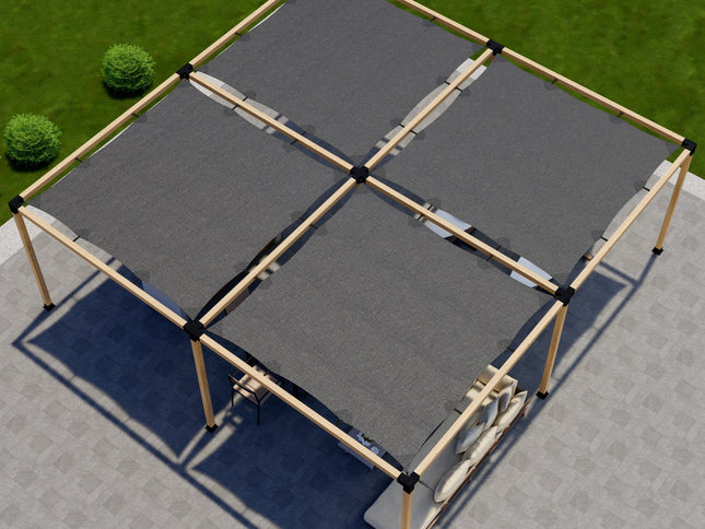 DIY Pergola Kit for a Freestanding Pergola With Canopies - Any Size Up to 24' x 24'