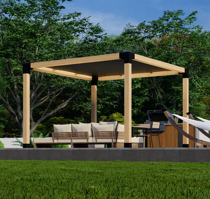 DIY Pergola Kit for a Freestanding Pergola With Canopy - Any Size Up to 12' x 12'