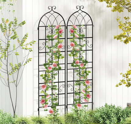 4 Pack 71" x 20" Metal Garden Trellis for Outdoor Climbing Plants