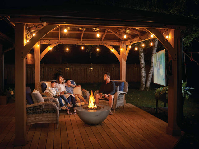 Patio Elegance 36-Inch Round Fire Table – Nexus Patioflame Table