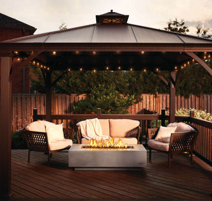 Patio Elegance Nexus 56-Inch Patioflame Fire Table for Ultimate Outdoor Enjoyment