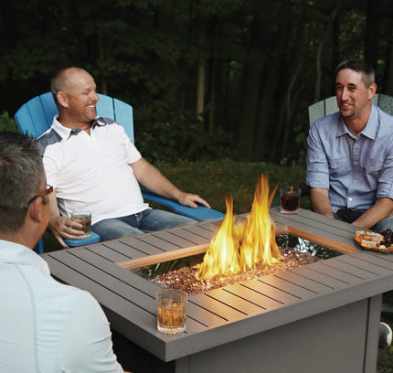 Patioflame Table - Patio Elegance Hamptons Rectangle Fire Table