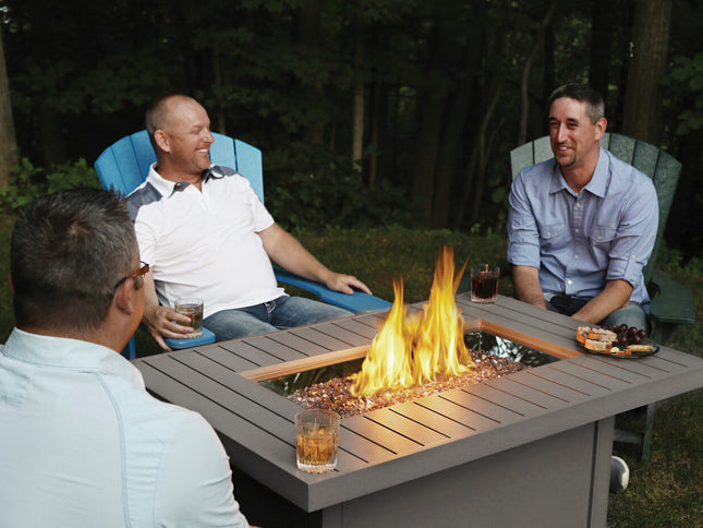 Patioflame Table - Patio Elegance Hamptons Rectangle Fire Table