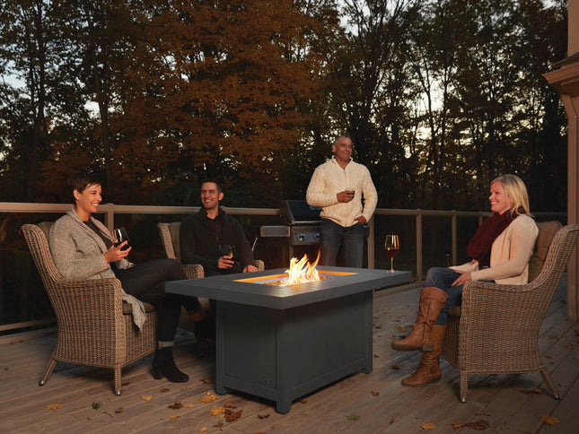 Patioflame Table - Patio Elegance Hamptons Rectangle Fire Table