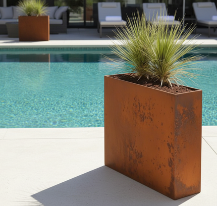 Corten Steel Edge Planters - FREE SHIPPING!