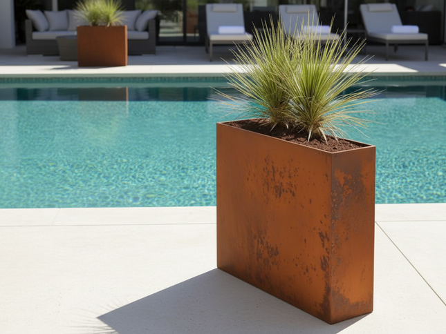 Corten Steel Edge Planters - FREE SHIPPING!