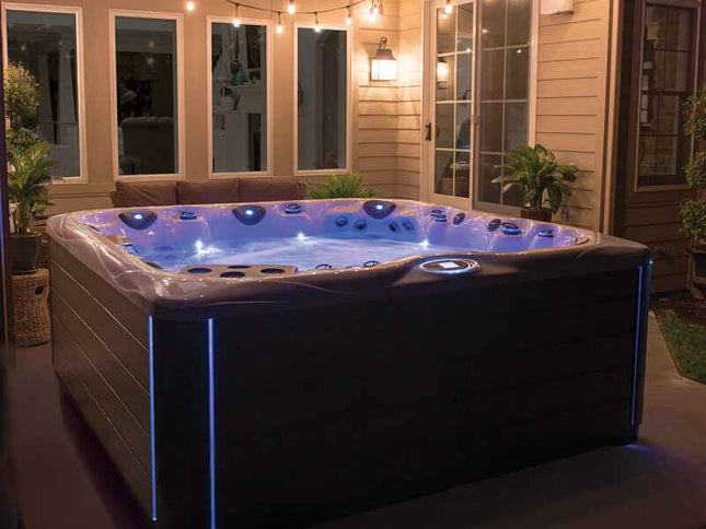 Pinnacle 7-Person Luxury Hot Tub – 8' Spa with Lounger, Captain’s Chair, and Love Seat for Ultimate Relaxation