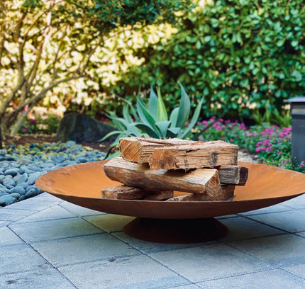 Corten Steel Fire Pit, Bowl, Water Bowl*, and Planter Bowl