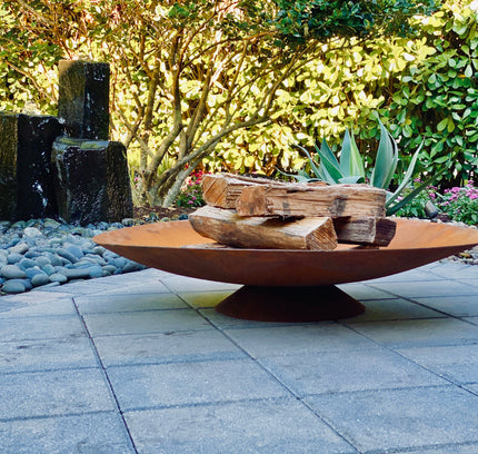 Corten Steel Fire Pit, Bowl, Water Bowl*, and Planter Bowl
