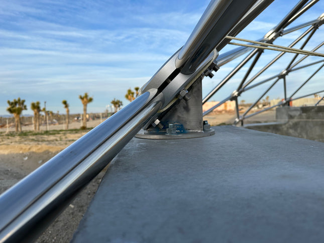 CNC Dome - 94 Ft (29 m) Stainless Steel Geodesic Dome Enclosure