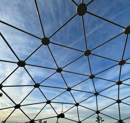 CNC Spaceship - 60 Ft Stainless Steel Geodesic Saucer Roof Cover Enclosure