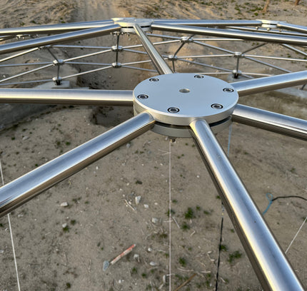 CNC Spaceship - 60 Ft Stainless Steel Geodesic Saucer Roof Cover Enclosure