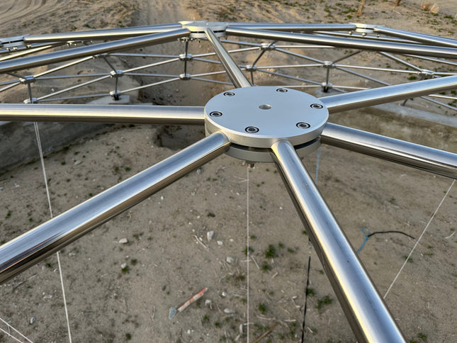 CNC Spaceship - 60 Ft Stainless Steel Geodesic Saucer Roof Cover Enclosure