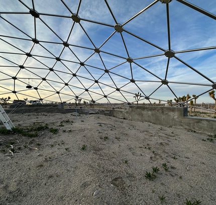 CNC Spaceship - 99 Ft / 30 meter diameter stainless geodesic roof cover