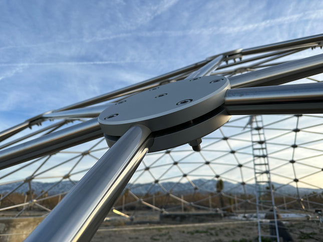 CNC Spaceship - 60 Ft Stainless Steel Geodesic Saucer Roof Cover Enclosure