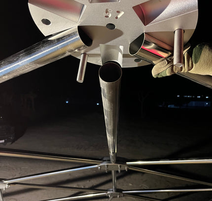 CNC Spaceship - 60 Ft Stainless Steel Geodesic Saucer Roof Cover Enclosure