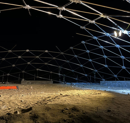 CNC Spaceship - 60 Ft Stainless Steel Geodesic Saucer Roof Cover Enclosure